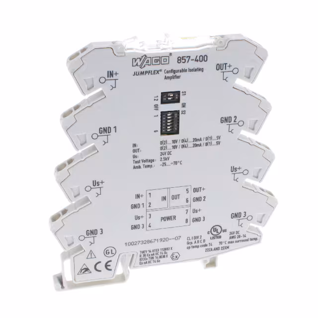 857-400 WAGO Corporation Conditionneurs et isolateurs de signaux