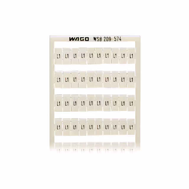 209-574 WAGO Corporation  Strisce di marcatura per morsettiere