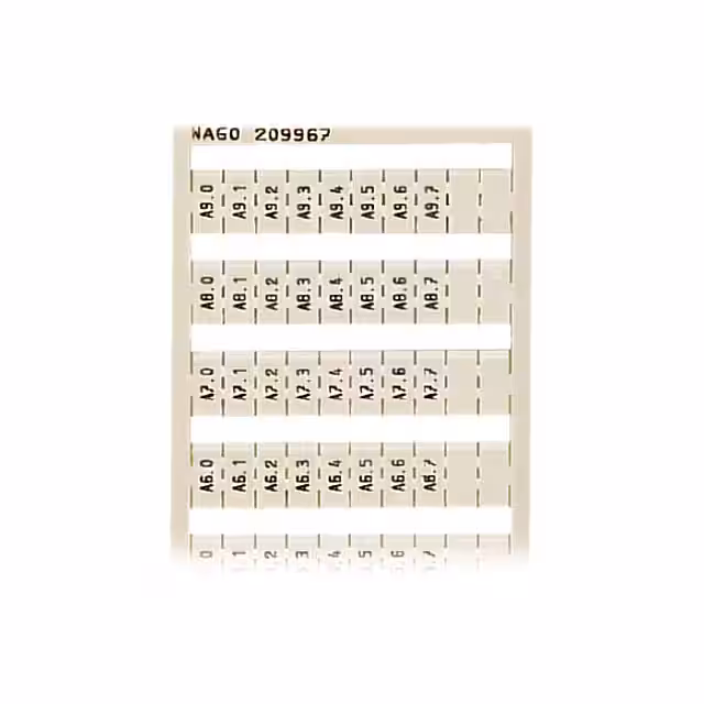 209-967 WAGO Corporation  Markierungsstreifen für Klemmenblöcke