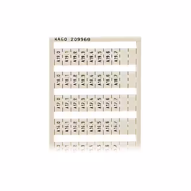 209-968 WAGO Corporation  Terminal Block Marker Strips