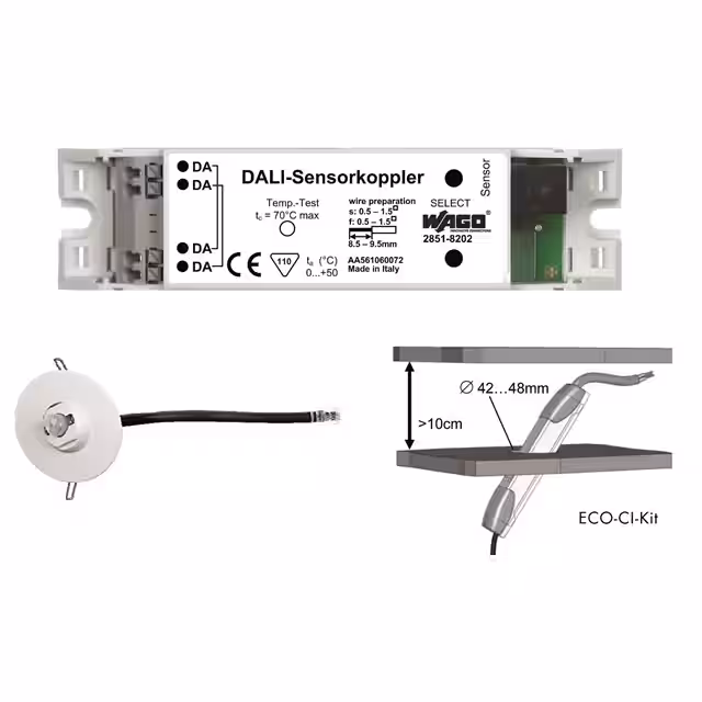 2851-8201 WAGO Corporation  Cartes d'évaluation - Capteurs