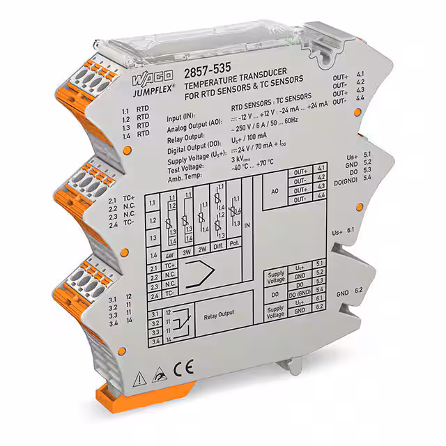 2857-535 WAGO Corporation Conditionneurs et isolateurs de signaux