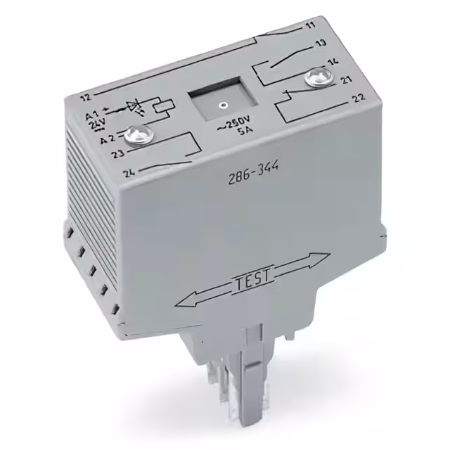 286-344/004-000 WAGO Corporation  Power Relays Over 2 Amps