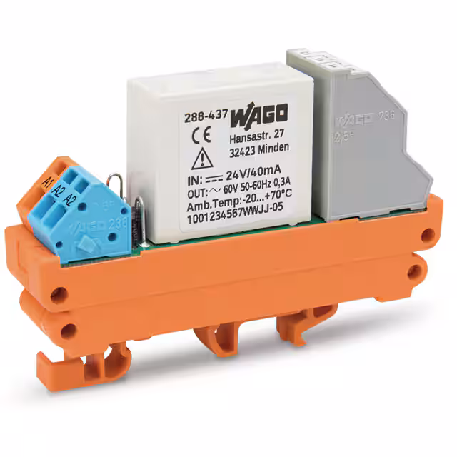 288-437 WAGO Corporation  Relè di potenza oltre 2 Ampere