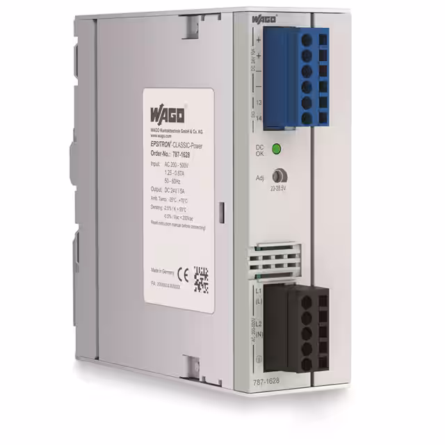 787-1628 WAGO Corporation  Industrial DIN Rail Power Supplies