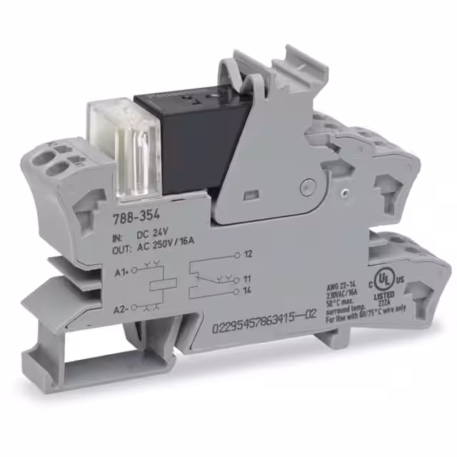 788-353 WAGO Corporation  Relés de potencia de más de 2 amperios