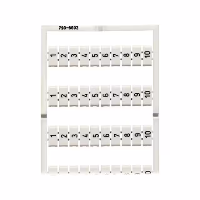 793-5602 WAGO Corporation  Terminal Block Marker Strips