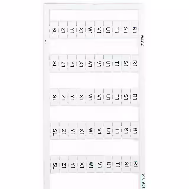 793-646 WAGO Corporation  Markierungsstreifen für Klemmenblöcke