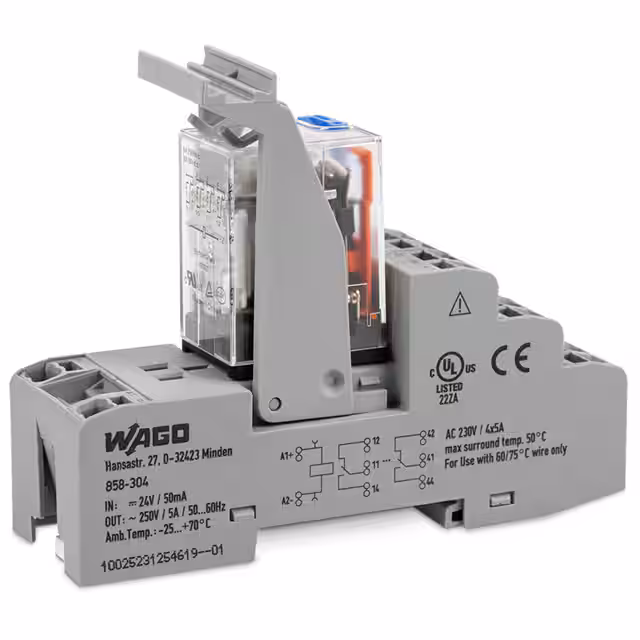 858-303 WAGO Corporation  Power Relays Over 2 Amps