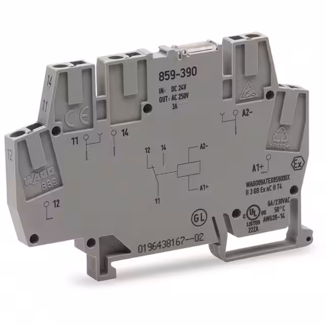 859-393 WAGO Corporation  Power Relays Over 2 Amps