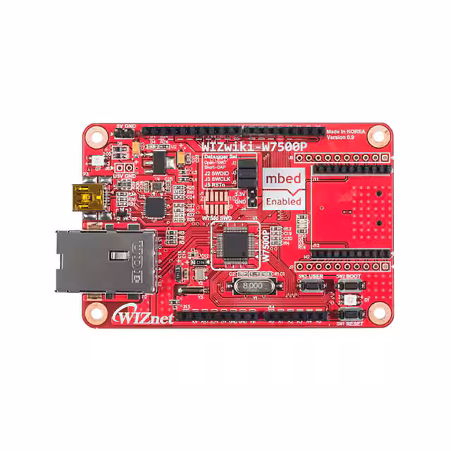 WIZWIKI-W7500P WIZnet  Cartes d'évaluation - Embarquées - MCU DSP
