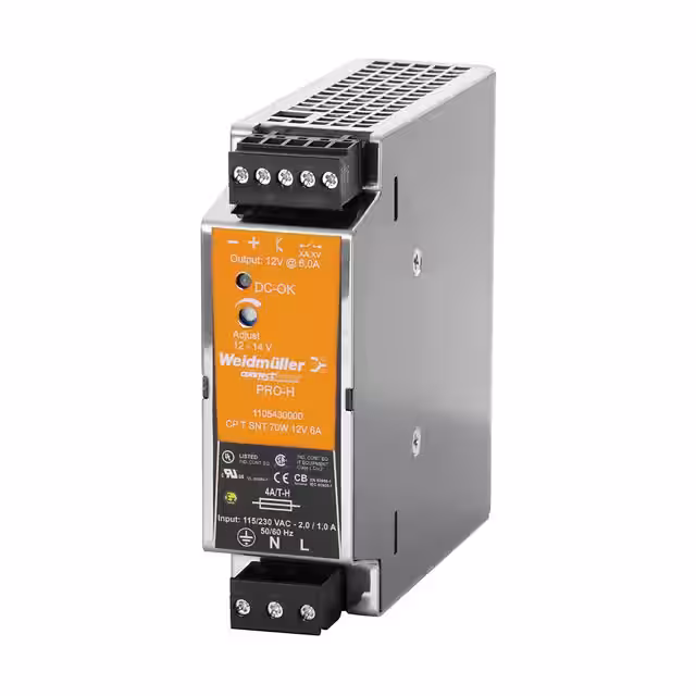 1105430000 Weidm眉ller  Alimentations industrielles sur rail DIN