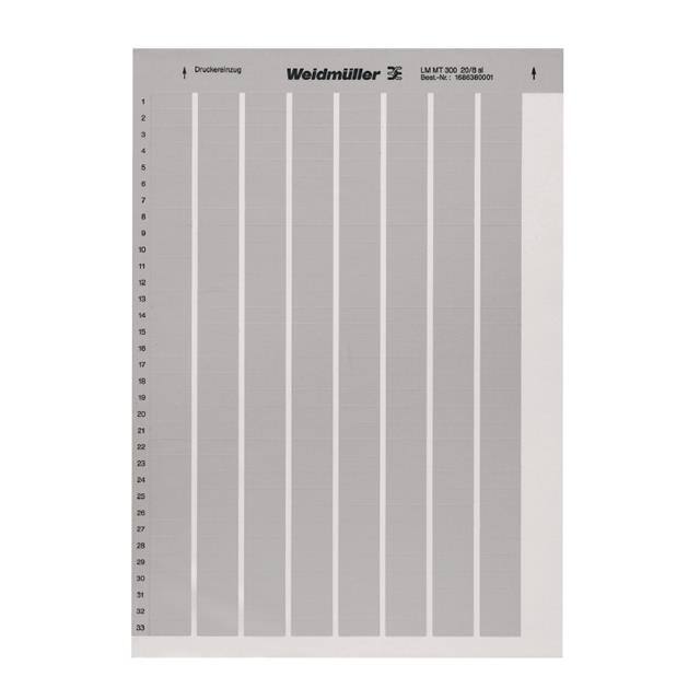 1686380001 Weidmüller  Terminal Block Marker Strips