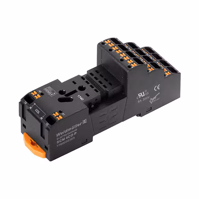 7760056363 Weidm眉ller  Relay Sockets