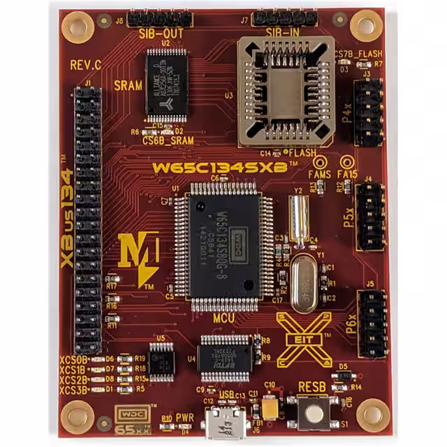 W65C134SXB WDC  Cartes d'évaluation - Embarquées - MCU DSP