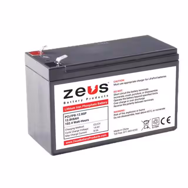 PCLFP8-12.8SP F2 ZEUS Battery Products  Piles rechargeables (secondaires)