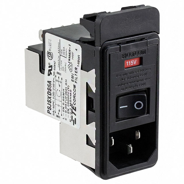 1-6609946-1 TE Connectivity Corcom Filters  Power Entry Modules (PEM)