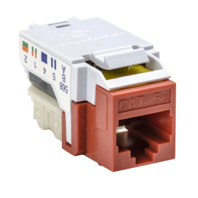RJ45FC5E-RED HellermannTyton  Inserciones Keystone