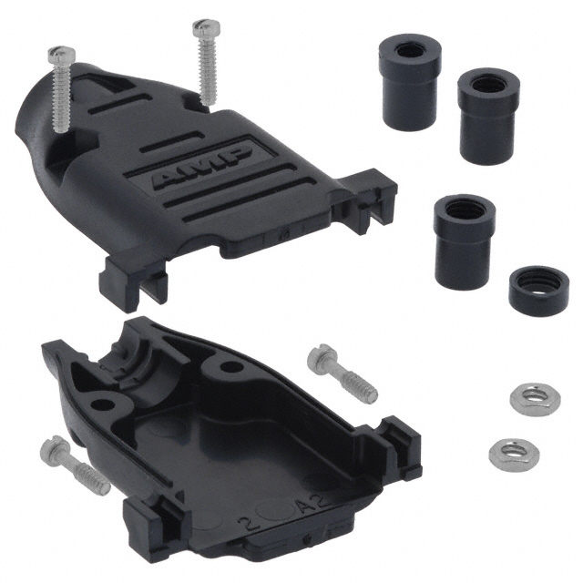 748678-2 TE Connectivity AMP Connectors  Capots de connecteurs D-Sub en forme de D