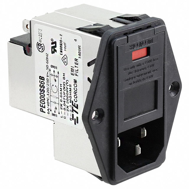 6609931-5 TE Connectivity Corcom Filters  Power Entry Modules (PEM)