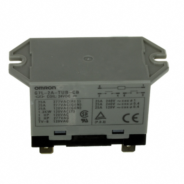 G7L-2A-TUB-CB-DC24 Omron Electronics Inc-EMC Div  Power Relays Over 2 Amps