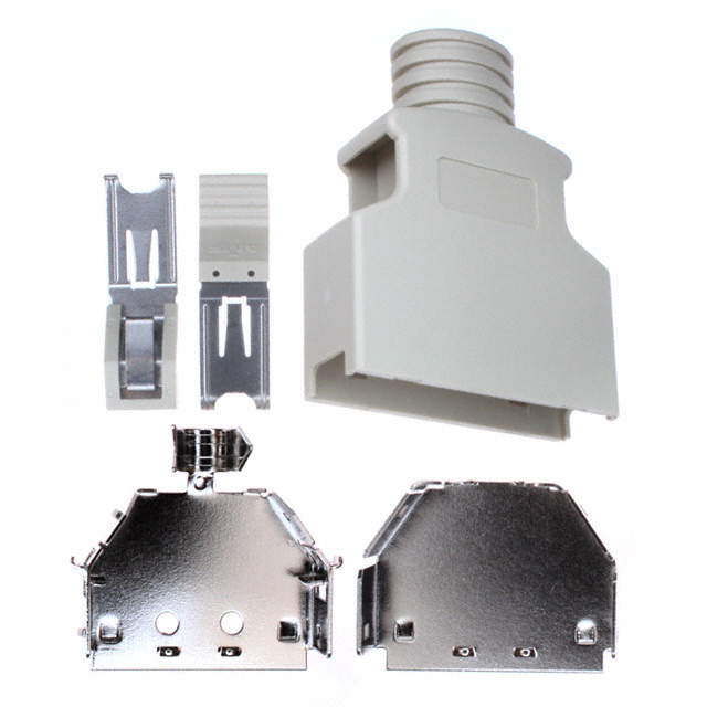 176793-4 TE Connectivity AMP Connectors  Capots de connecteurs D-Sub en forme de D