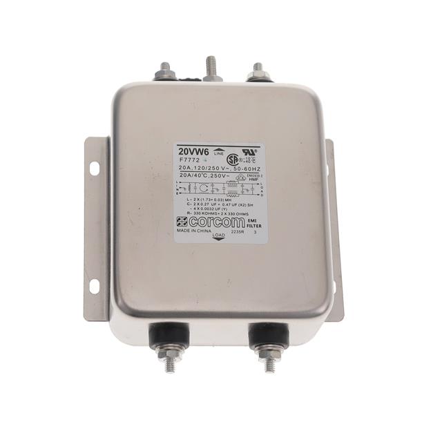 20VW6 TE Connectivity Corcom Filters  Moduli di filtro di linea di alimentazione