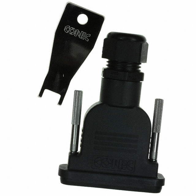 165X14839X Amphenol CONEC  Carcasas traseras para conectores D-Sub en forma de D