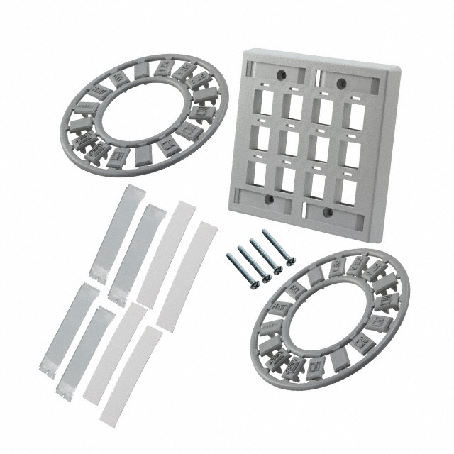 558086-4 TE Connectivity AMP Connectors  Cornici per placche Keystone