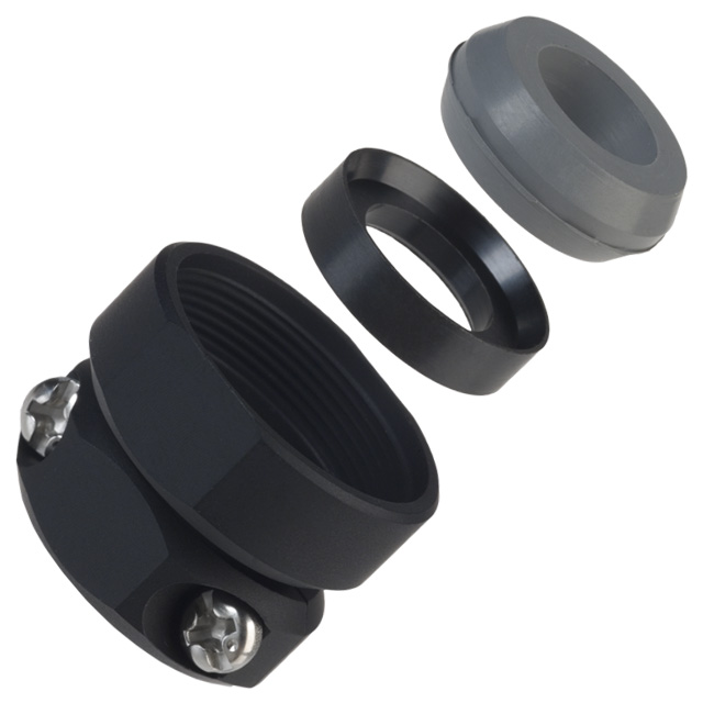 JR16WCC-10(71) Hirose Electric Co Ltd  Carcasas traseras y abrazaderas de cables