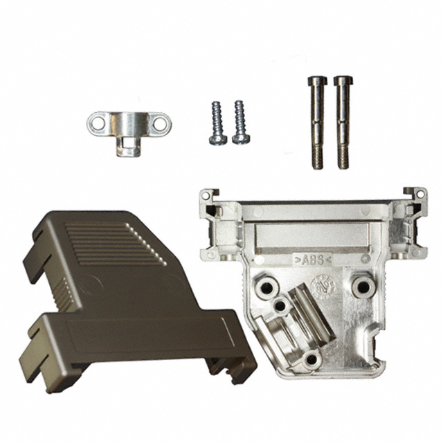 950-015-020R121 NorComp Inc.  Capots de connecteurs D-Sub en forme de D