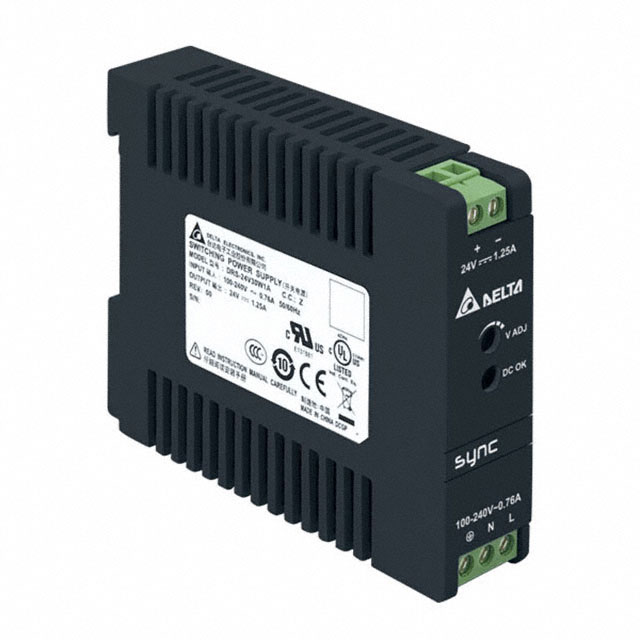 DRS-24V30W1AZ Delta Electronics  Fuentes de alimentación industriales para riel DIN