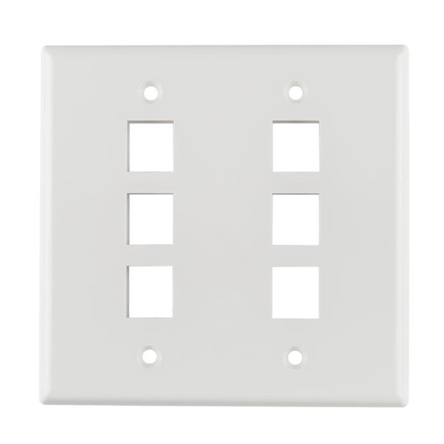 FPDGSIX-W HellermannTyton  Cornici per placche Keystone