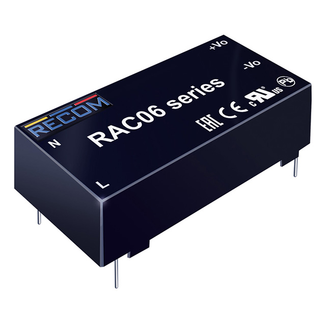 RAC06-15DC Recom Power  Convertisseurs CA/CC
