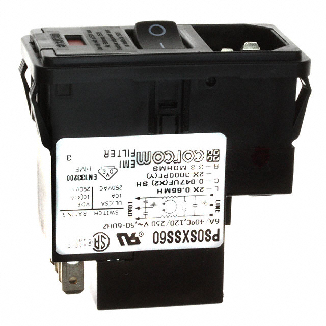PS0SXSS60 TE Connectivity Corcom Filters  Power Entry Modules (PEM)