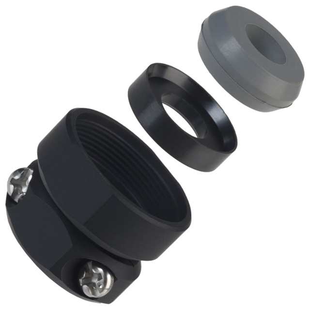 JR16WCC-8(71) Hirose Electric Co Ltd  Coques arrière et serre-câbles