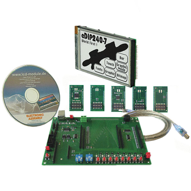 EA EVALEDIP240J Display Visions  Cartes et kits d'évaluation et de démonstration