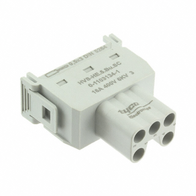 1103134-1 TE Connectivity AMP Connectors  Heavy Duty Connector Inserts Modules