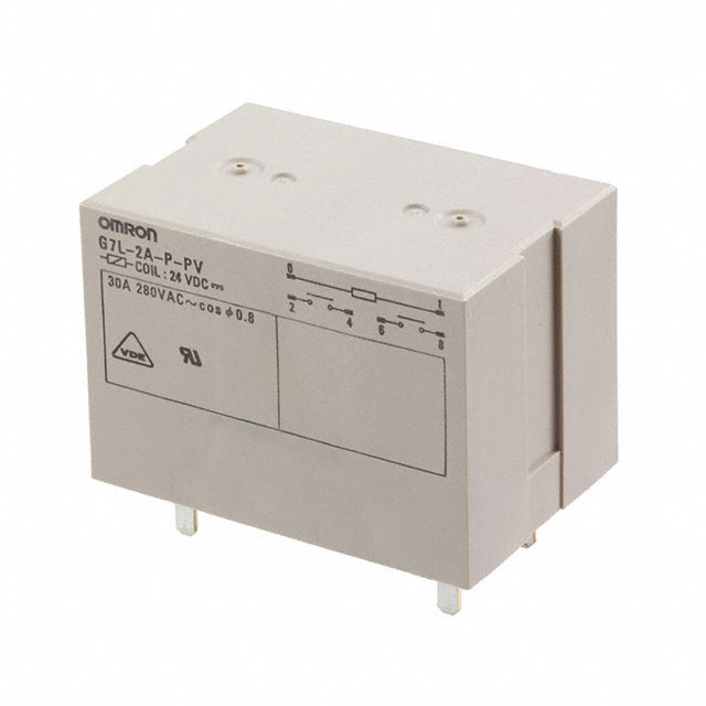 G7L-2A-P-PV-DC24 Omron Electronics Inc-EMC Div  Power Relays Over 2 Amps