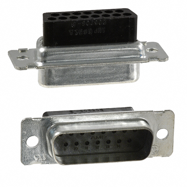 205206-2 TE Connectivity AMP Connectors  Alloggiamenti per connettori D-Sub a forma di D