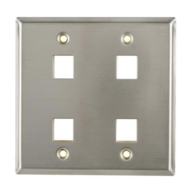 FPDGQUAD-SS HellermannTyton  Cornici per placche Keystone