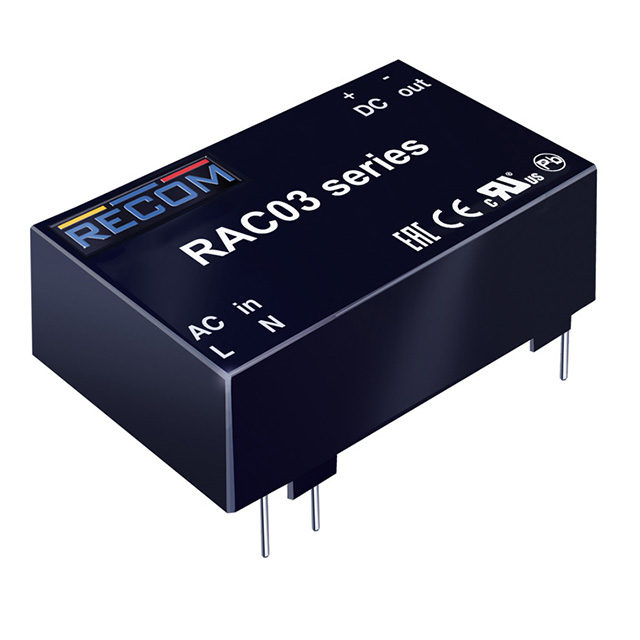 RAC03-3.8SC Recom Power  Convertisseurs CA/CC