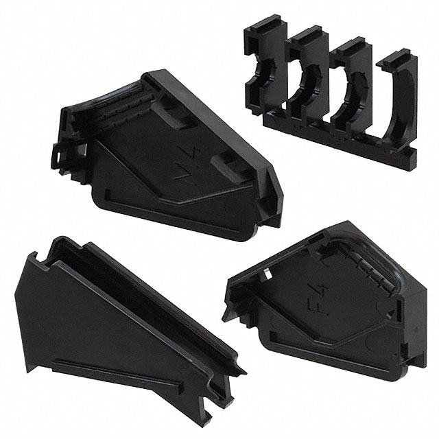 745311-1 TE Connectivity AMP Connectors  Capots de connecteurs D-Sub en forme de D