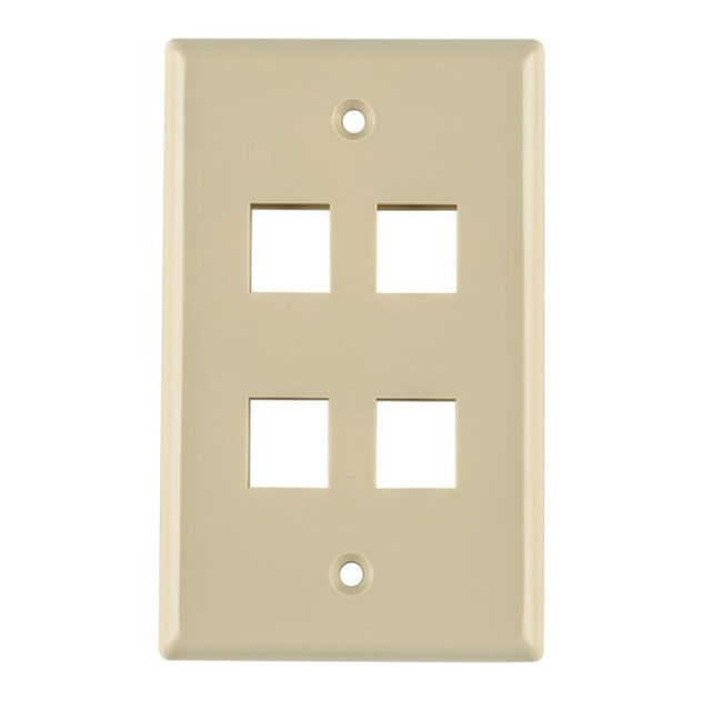 FPQUAD-I HellermannTyton  Keystone Faceplates Frames