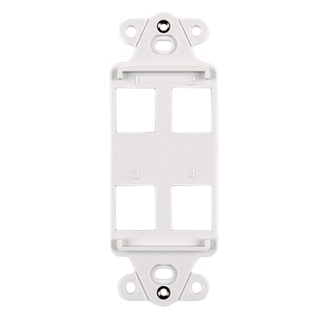 FPRMF4-W HellermannTyton  Cornici per placche Keystone