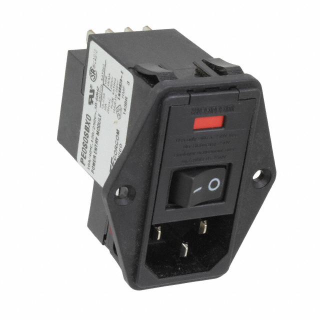 PE0S0SBX0 TE Connectivity Corcom Filters  Moduli di ingresso alimentazione (PEM)