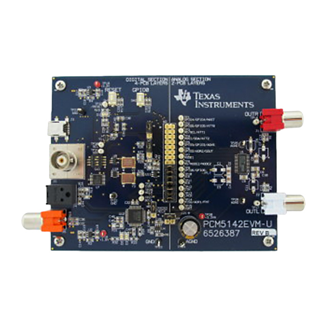 PCM5142EVM-U Texas Instruments  Cartes d'évaluation des convertisseurs numériques-analogiques (DAC)