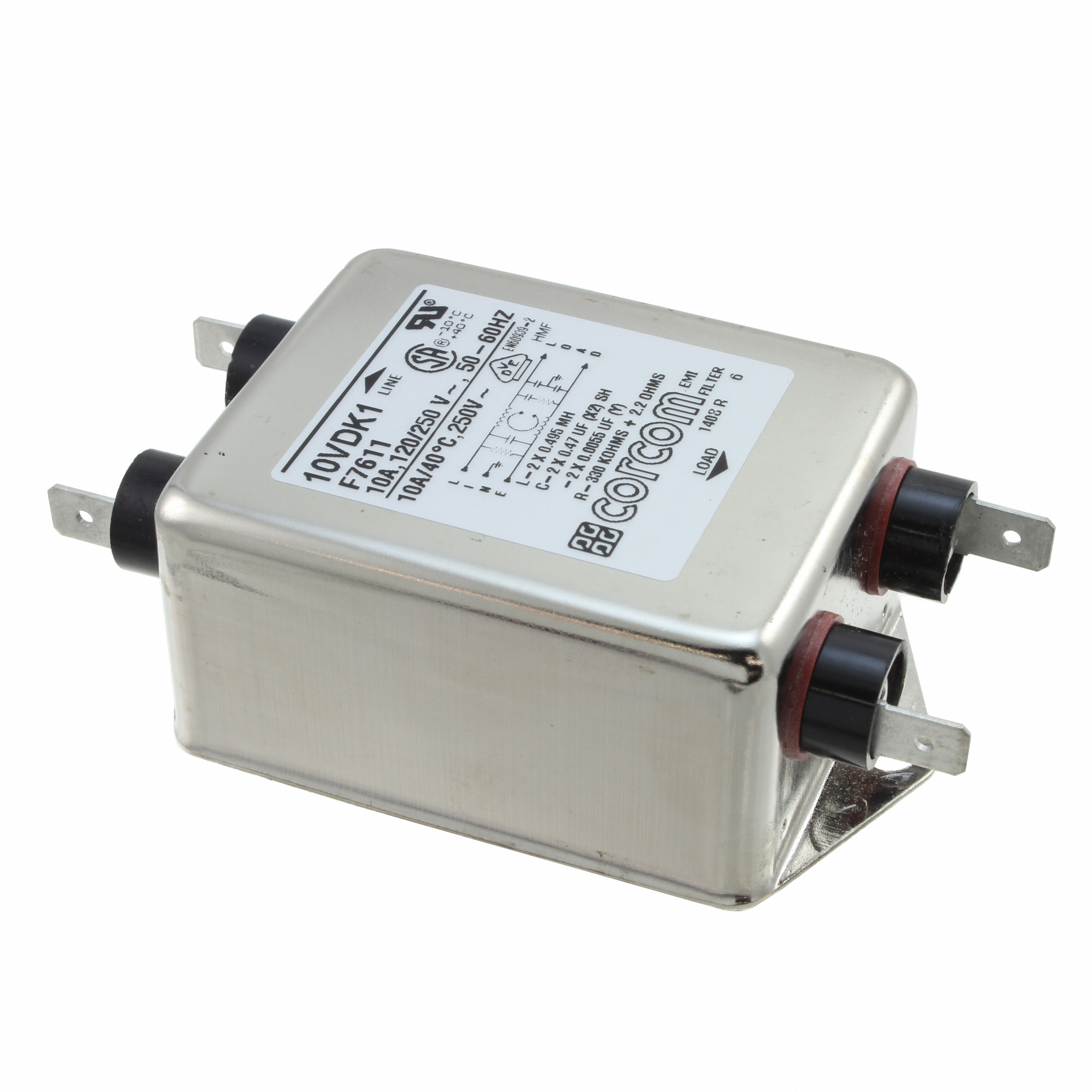 10VDK1 TE Connectivity Corcom Filters  Power Line Filter Modules