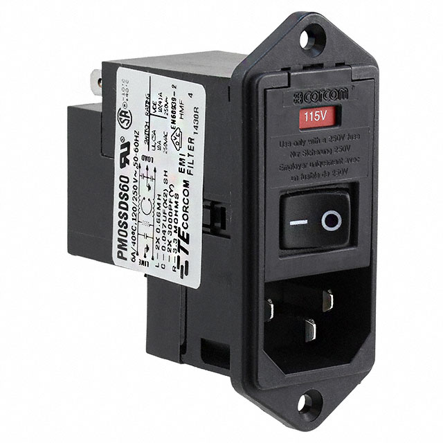 9-6609939-4 TE Connectivity Corcom Filters  Moduli di ingresso alimentazione (PEM)