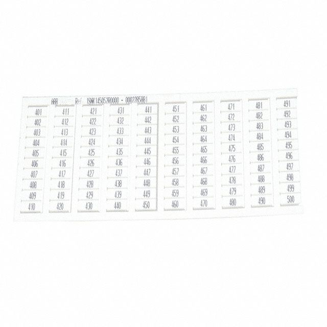 1SNK145052R0000 TE Connectivity ENTRELEC  Strisce di marcatura per morsettiere